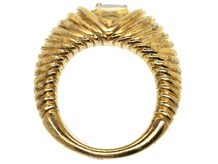 Silver Gilt & Citrine Ring by Shaun Leane