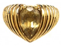 Silver Gilt & Citrine Ring by Shaun Leane