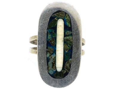 Mexican Silver Oval Ring