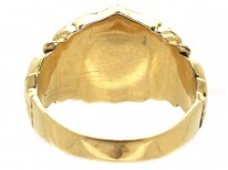Victorian 15ct Gold & Banded Onyx Signet Ring With B Intaglio