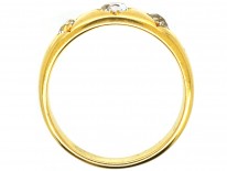 Victorian 18ct Gold, Three Stone Diamond Ring