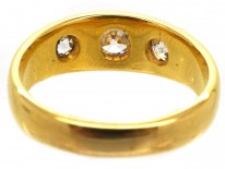 Victorian 18ct Gold, Three Stone Diamond Ring
