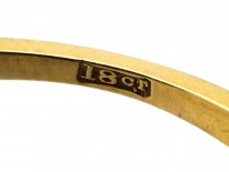 Edwardian Ruby & Diamond Oval Cluster Ring