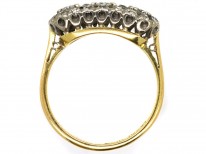 Edwardian 18ct Gold Three Stone Cluster Ring