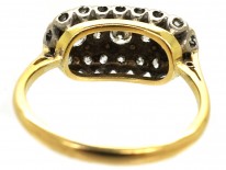 Edwardian 18ct Gold Three Stone Cluster Ring