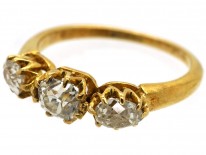 Edwardian 18ct Gold Three Stone Diamond Ring