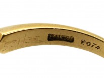 Edwardian 18ct Gold, Sapphire & Diamond Five Stone Ring