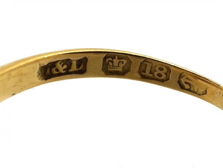 Edwardian 18ct Gold, Diamond & Sapphire Ring
