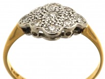 Edwardian Diamond, 18ct Gold & Platinum Diamond Shaped Ring