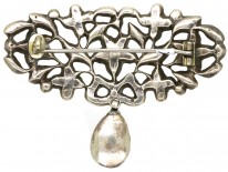 Georgian Silver, Garnet & Paste Brooch