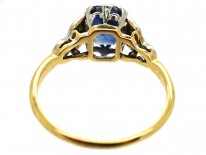 Edwardian 18ct Gold & Platinum, Sapphire & Diamond Ring