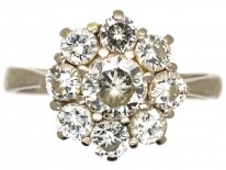 18ct White Gold Diamond Cluster Ring