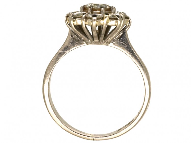 18ct White Gold Diamond Cluster Ring