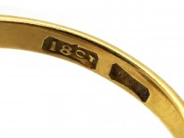 Edwardian 18ct Gold & Platinum, Black Opal & Diamond Ring