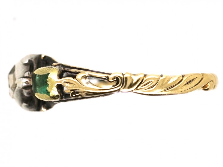 Georgian Emerald & Diamond Ring