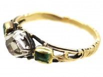 Georgian Emerald & Diamond Ring