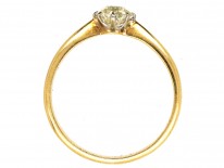 Edwardian 18ct Gold, Diamond Solitaire Ring