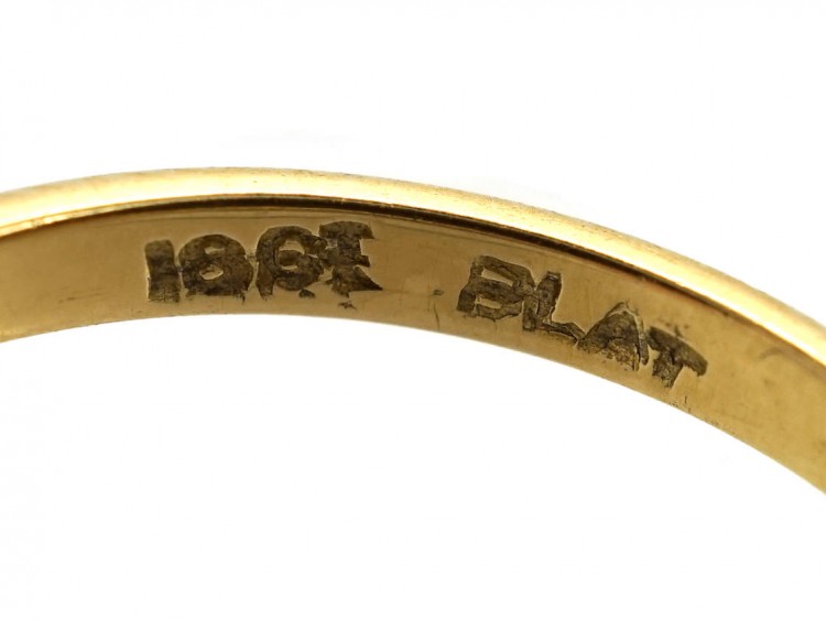 Edwardian 18ct Gold, Diamond Solitaire Ring