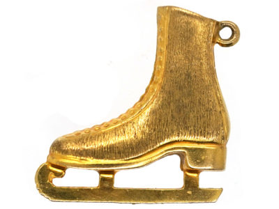 9ct Gold Skate Boot Charm