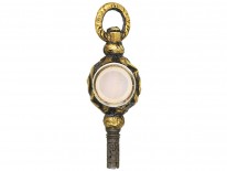 Georgian Gold Cased & Black Enamel Watch Key