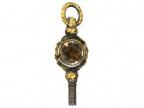 Georgian Gold Cased & Black Enamel Watch Key