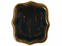Georgian Small Gold Cased Seal With Bloodstone Intaglio