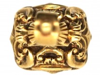 Georgian Small Gold Cased Seal With Bloodstone Intaglio