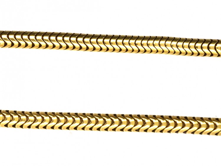 French 18ct Gold Snake Chain
