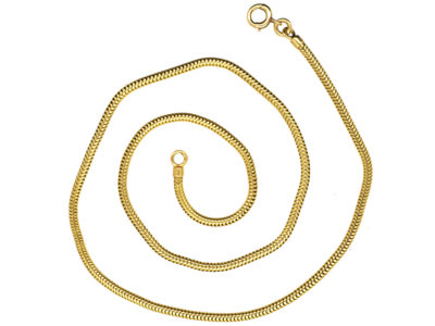 French 18ct Gold Snake Chain