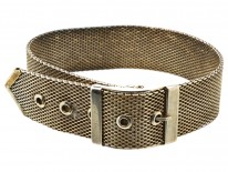 Silver 1930s Buckle Bracelet