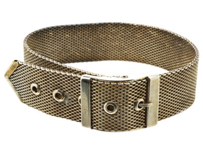 Silver 1930s Buckle Bracelet