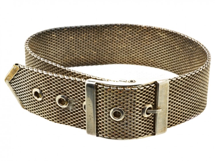 Silver 1930s Buckle Bracelet