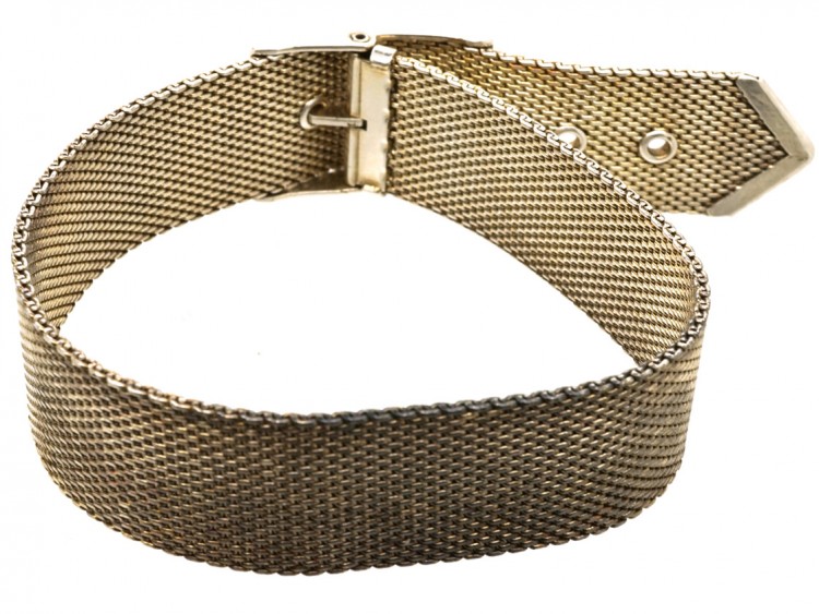 Silver 1930s Buckle Bracelet
