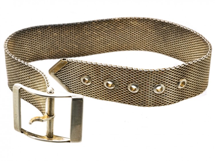 Silver 1930s Buckle Bracelet