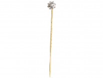 Edwardian Single Stone Diamond Tie Pin