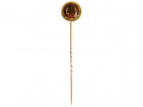 Victorian 15ct Gold Citrine Tie Pin