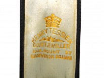 Edwardian Diamond Hound Tie Pin in Original Tessier Case