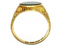 Victorian 18ct Gold & Bloodstone Signet Ring