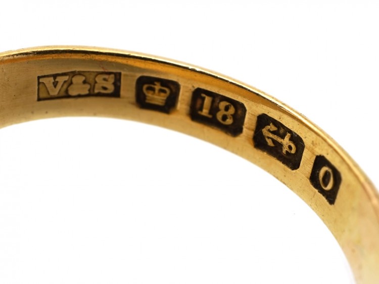 Victorian 18ct Gold & Bloodstone Signet Ring