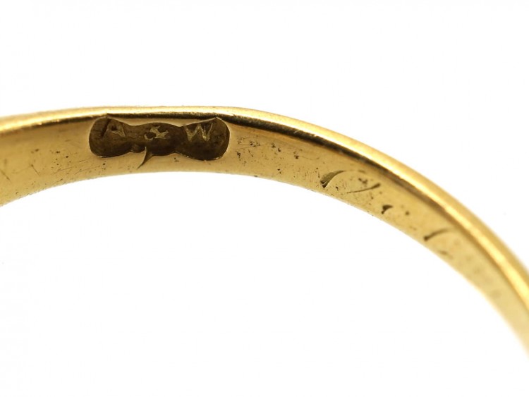 Edwardian 18ct Gold, Sapphire & Diamond Five Stone Ring