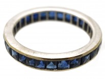 18ct White Gold & Sapphire Eternity Ring