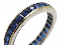 18ct White Gold & Sapphire Eternity Ring