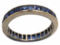 18ct White Gold & Sapphire Eternity Ring