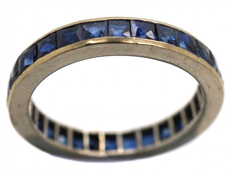 18ct White Gold & Sapphire Eternity Ring
