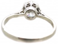 Art Deco 18ct White Gold Diamond Solitaire Ring