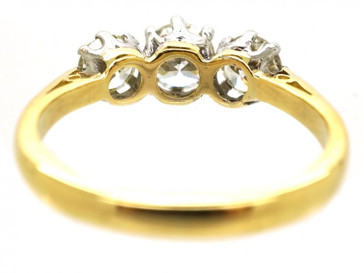 18ct Gold Three stone Diamond Ring