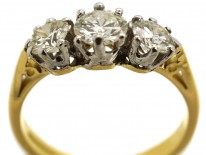 18ct Gold Three stone Diamond Ring