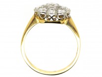 Edwardian 18ct Gold & Platinum, Diamond Cluster Ring