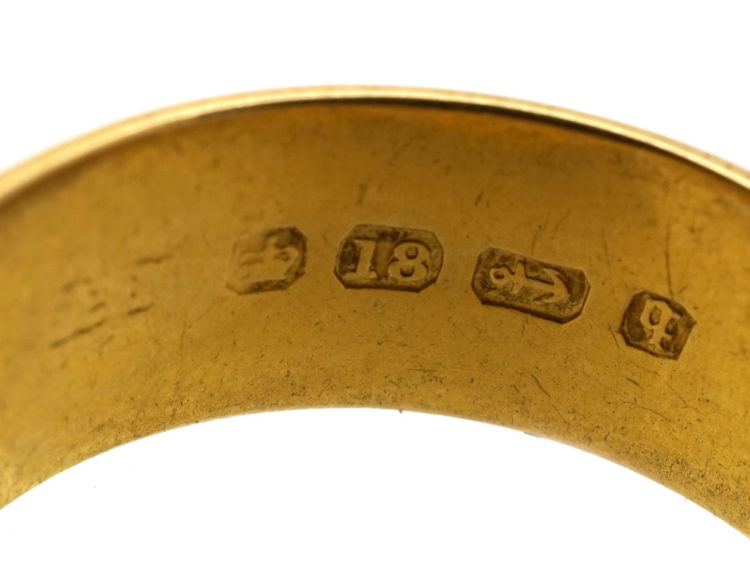 Victorian 18ct Gold & Diamond Buckle Ring