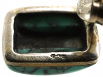 Silver Turquoise & Marcasite Earrings
